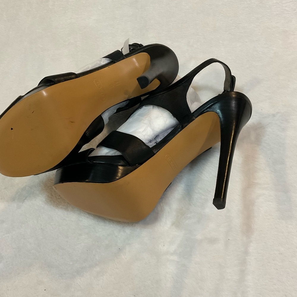 Coach Black Strappy High Heels - Picture 6 of 11